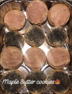 maple butter cookies dozen 20