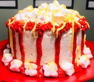 popcorn tiered cake 20