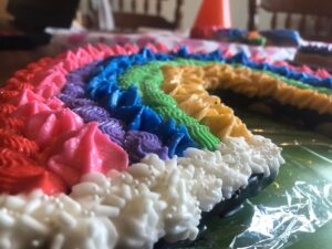 Giant Rainbow Cookie