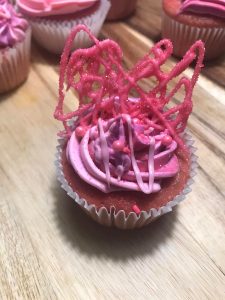 pretty in pink cupcake - strawberry