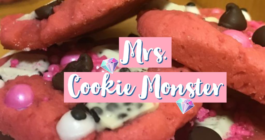 mrs cookie monster cookies header image